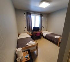 Эконом номер с двумя отдельными кроватями в Юность