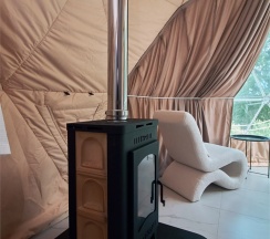 Купол с камином в Катрин Лог