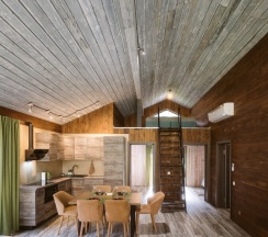 Дом с камином, сауной и купелью (до 8 гостей) ТРООДОС в Berloga Country Resort