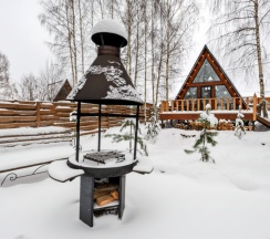 Aframe White | Банный чан на территории в Берёзовая роща