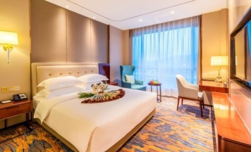 Двухместная вилла двуспальная кровать в Longshan Hotel
