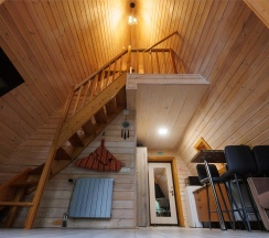 Глэмпинг: Экодом с террасой в лесной зоне в Пасторское озеро