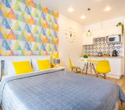 Студия с красивым видом из окна в Апартаменты Welcome Karelia  Riverside в Центре