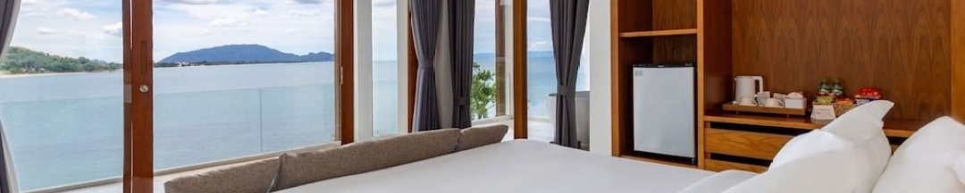 Двухместный люкс с балконом двуспальная кровать в X-sea khanom Harbor Bay Resort