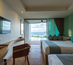 Двухместный номер Pool Access Deluxe с панорамным видом 2 отдельные кровати в Crest Resort & Pool Villas