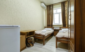 Двухместный номер с 2 отдельными кроватями и общей ванной комнатой в Кристи