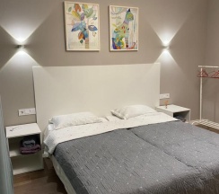 2-комнатные апартаменты люкс с 1 двуспальной кроватью и диваном с видом на море в Apart Ru Hotel