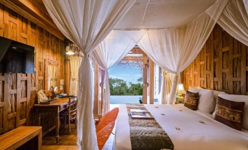 Двухместный люкс Sea View Pool двуспальная кровать в Santhiya Koh Phangan Resort & Spa