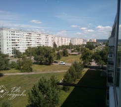 Апартаменты с балконом и с красивым видом из окна в Квартира ДВЕ ПОДУШКИ 2+2 на Химиков, 17