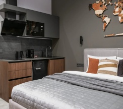 Двухместные апартаменты c 1 комнатой (двуспальная кровать) в GM Apartments