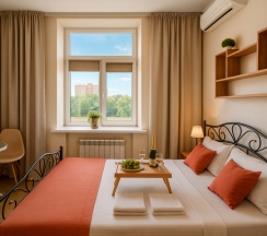Комфорт Двуспальная Кровать в Metro apartments