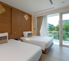 Residence с кухней с 2 комнатами с балконом в Splash Beach Resort