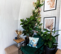 Купол с цветами в Воздух