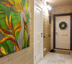 №3 A-Frame 60m2 с купелью (оснащение дома, стоимость купели и бани см. Подробнее) в Les holidays