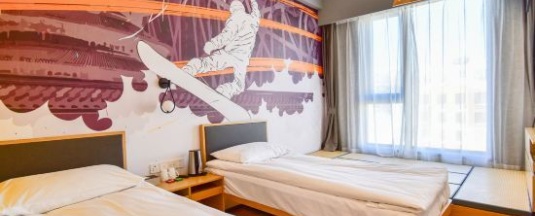 Двухместный номер Deluxe 2 отдельные кровати в Zhangjiakou Yunding Miyuan Prince Hotel