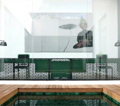 Двухместная Secret Pool Villa двуспальная кровать в The Library