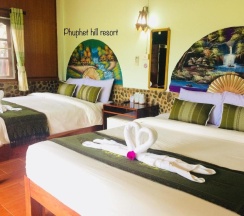 Бунгало Standard с красивым видом из окна в Phuphet Hill Resort