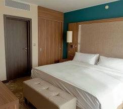 ЛЮКС С ОДНОЙ СПАЛЬНЕЙ, БОЛЬШОЙ КРОВАТЬЮ (KING SIZE) И ДОСТУПОМ В БАР-ГОСТИНУЮ в Doubletree by Hilton Tyumen