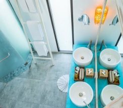 Двухместный дом Beach oceanfront двуспальная кровать в Natai Beach Resort