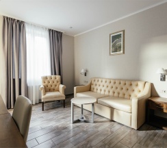 Люкс с балконом боковой вид на море. Корпус 1 в Amza Парк