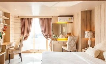 Люкс Stylish с 2 комнатами с видом на море в Patong Heritage