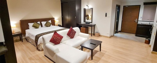 Двухместный люкс двуспальная кровать в Grand Garden Hotel & Residence