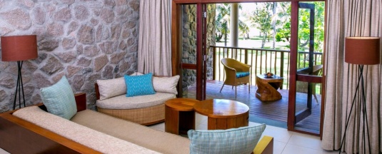 Двухместный номер Deluxe с видом на лагуну двуспальная кровать в Kempinski Seychelles Resort