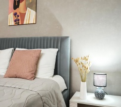 4-местные 1-комнатные апартаменты люкс с 1 двуспальной кроватью в Sutki Life (Сутки Лайф) на Дзержинского