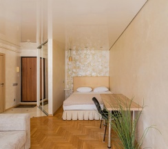 Двухместные апартаменты c 1 комнатой с балконом двуспальная кровать в Апартаменты Комфортные в центре Минска