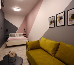 Стандартный номер с одной двуспальной кроватью в Smart Hotel Kantemirovsky
