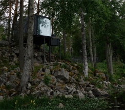 Дом на скале с купелью Oslo в Eder Vuoksa