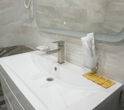 Апартаменты двухкомнатные с камином в Eco village