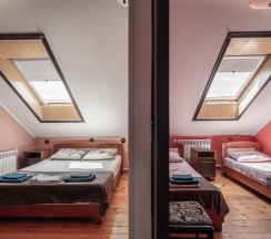 4-местный 2-комнатный номер стандарт (мансарда) в Изумруд