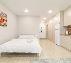 Двухместные апартаменты двуспальная кровать в Апартаменты BelaTravel Николы Теслы 20