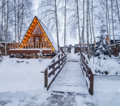 Aframe White | Банный чан на территории в Берёзовая роща