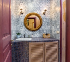 Коттедж《Тиффани делюкс》с сауной и "Банным чаном" (расположен в  Логиново) в Сканди хаус