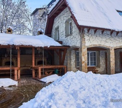 Вилла Комфорт с баней в Snow village