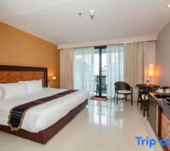 Одноместный номер Deluxe двуспальная кровать в Tara Mantra Cha Am Resort