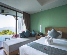 Двухместный номер Pool Access Deluxe с видом на море 2 отдельные кровати в Crest Resort & Pool Villas