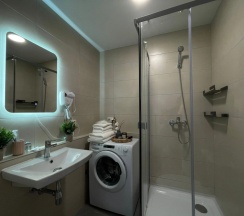 Номер Standard с красивым видом из окна в Квартира Apartslounge ЖК Самолет
