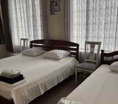 Трехместный номер с двуспальной и односпальной кроватью в Тренд