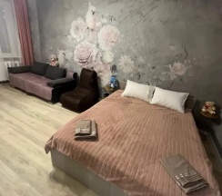 Двухместные апартаменты c 1 комнатой с балконом (двуспальная кровать) в Квартира Уютная однокомнатная с новым ремонтом в историческом цeнтpe города Пcкoва