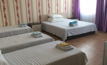 Номер стандарт семейный с 3 односпальными и 1 двуспальной кроватью №5 в Колос