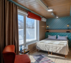 Двухместный номер Superior с красивым видом из окна двуспальная кровать в Заречье