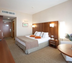 Номер комфорт с 1 двуспальной кроватью king-size и видом на Волгу в HolidayHall