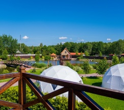 Двухместный номер с двуспальной кроватью и кухонной зоной в Fishdorf