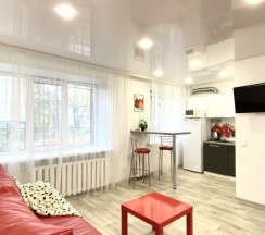 1-комнатные апартаменты студия Кремлёвская улица, 25 с 1 двуспальной кроватью в Апартаменты на улице Кремлевская