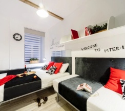 Трехместный номер в Piter-loft