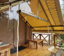 Тёплый сафари-тент в Вдохни Алтай