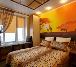 № 4 МЕЛОМАН, № 5 САФАРИ, № 7 РЕЛАКС, №10  КНИГА. Стандартный двухместный номер с двуспальной кроватью в Smile